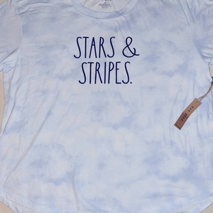 Rae Dunn STARS AND STRIPES Shirt‎